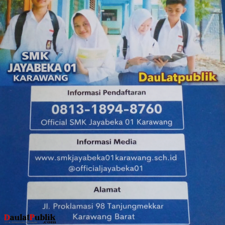 SPMB SMK Jayabeka 01 Karawang Resmi Dibuka Tahun Ajaran 2026/2027
