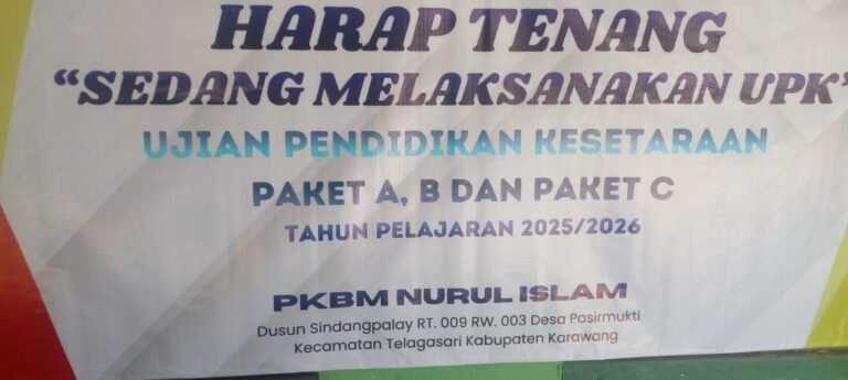 PKBM Nurul Islam Gelar UPK Paket C Tahun Ajaran 2025/2026 di Talagasari Karawang
