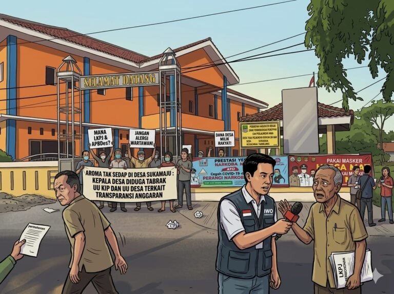 Misteri Anggaran Desa Sukamaju, Kades Diduga Tak Patuhi UU KIP
