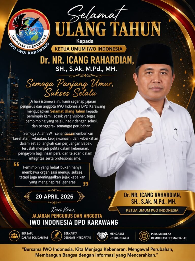 Momentum Milad Ketua Umum IWO Indonesia, IWO Karawang Tegaskan Loyalitas Dan Semangat Berkarya