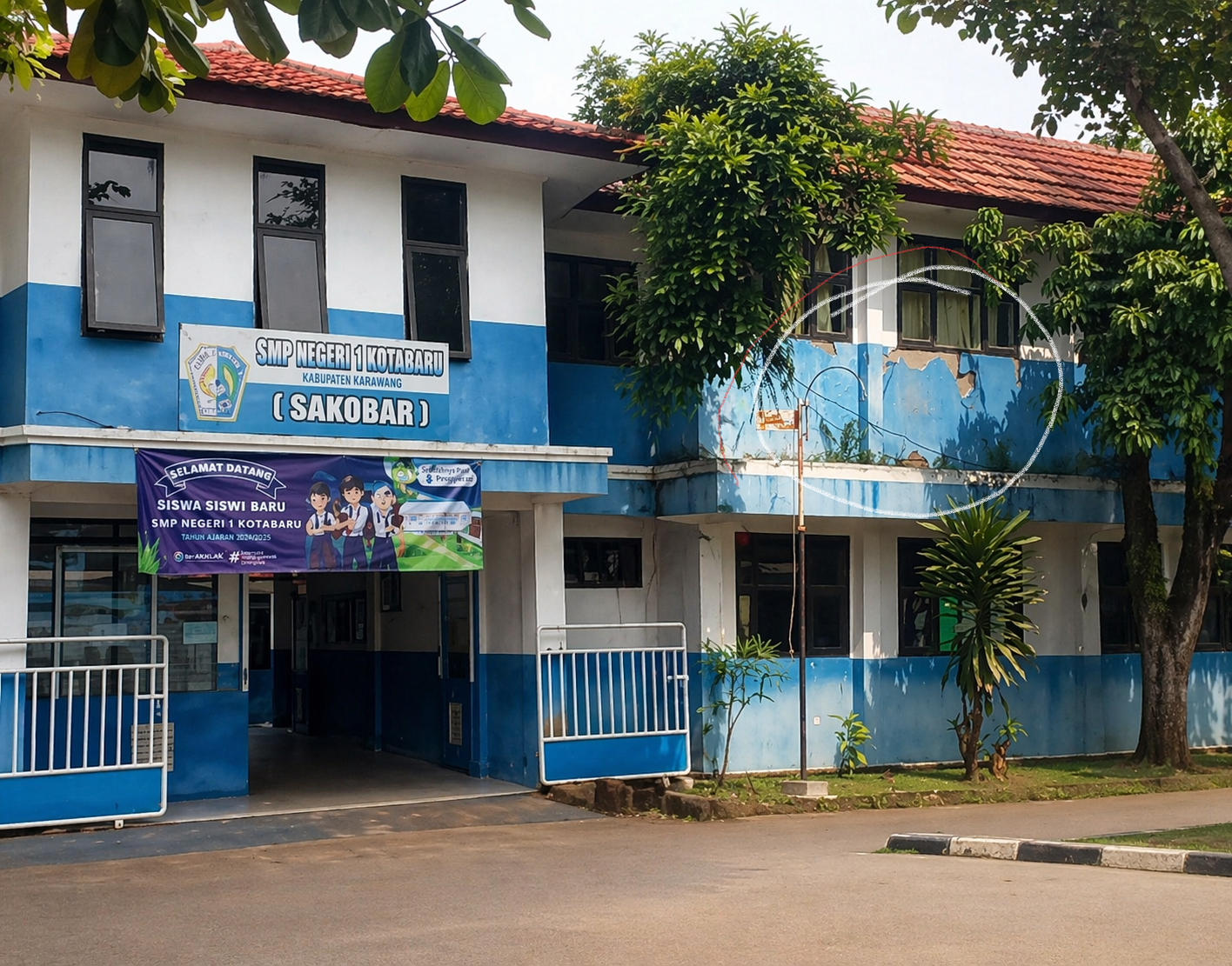 Diduga Perawatan Ringan Tak Direalisasikan, Kondisi SMPN 1 Kotabaru Jadi Sorotan