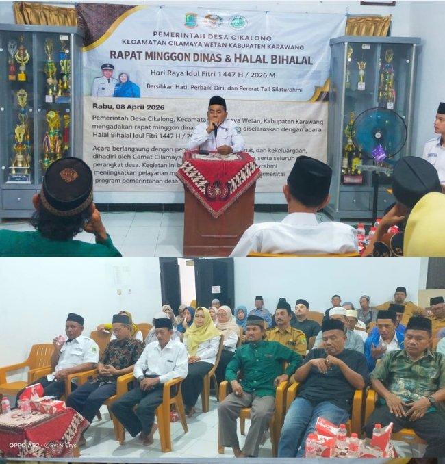 Rapat Minggon Dinas Dipadukan dengan Halal Bihalal Idulfitri 1447 H/2026