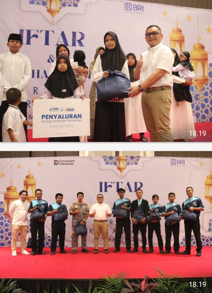 BRI Kanca Karawang Bersama YBM BRILiaN Hadirkan Kebahagiaan Lewat Berbagi Paket Sembako dan Santunan Anak Yatim