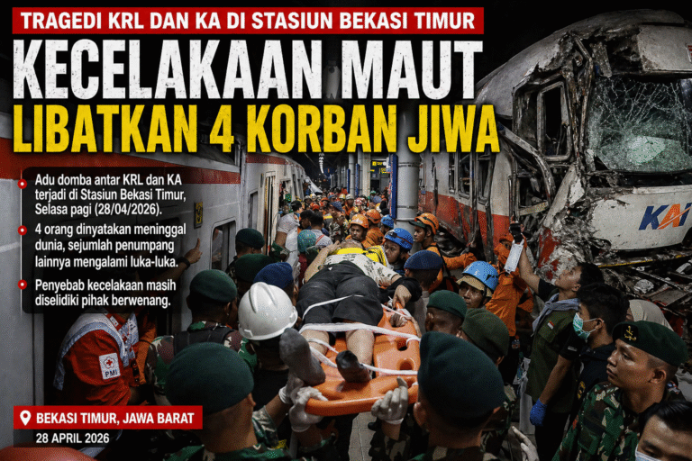 Tragedi KRL dan KA di Stasiun Bekasi Timur, Kecelakaan Maut Libatkan 4 Korban Jiwa