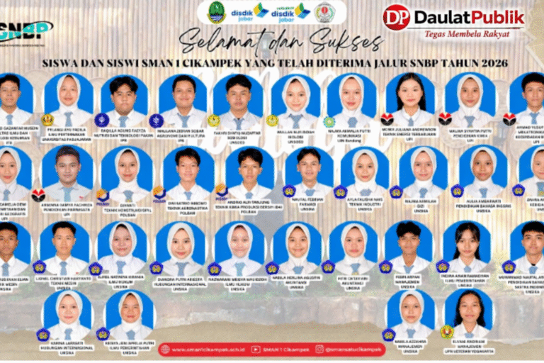 Puluhan Siswa SMAN 1 Cikampek Lolos SNBP 2026, Kepala Sekolah Apresiasi Kerja Keras Siswa dan Guru