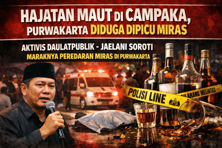 Hajatan menjadi Maut di Campaka, Purwakarta Diduga Dipicu Miras, Aktivis Soroti Peredaran Minuman Keras