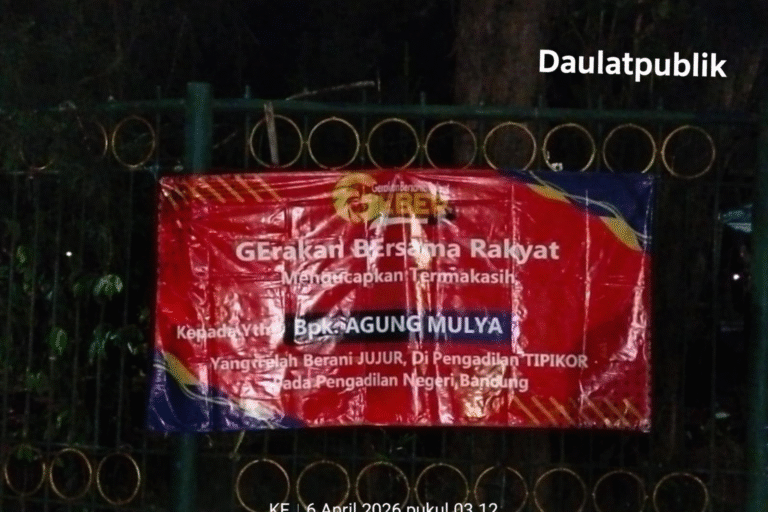 Apresiasi Kejujuran Kabid PSDA di Sidang Tipikor, Spanduk “Terima Kasih Agung Mulya” Bertebaran di Bekasi