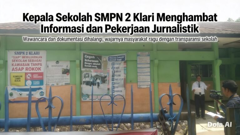 EMPAT KALI DATANG, JURNALIS TERUS DIHAMBAT DAPAT INFORMASI DI SMPN 2 KELARI