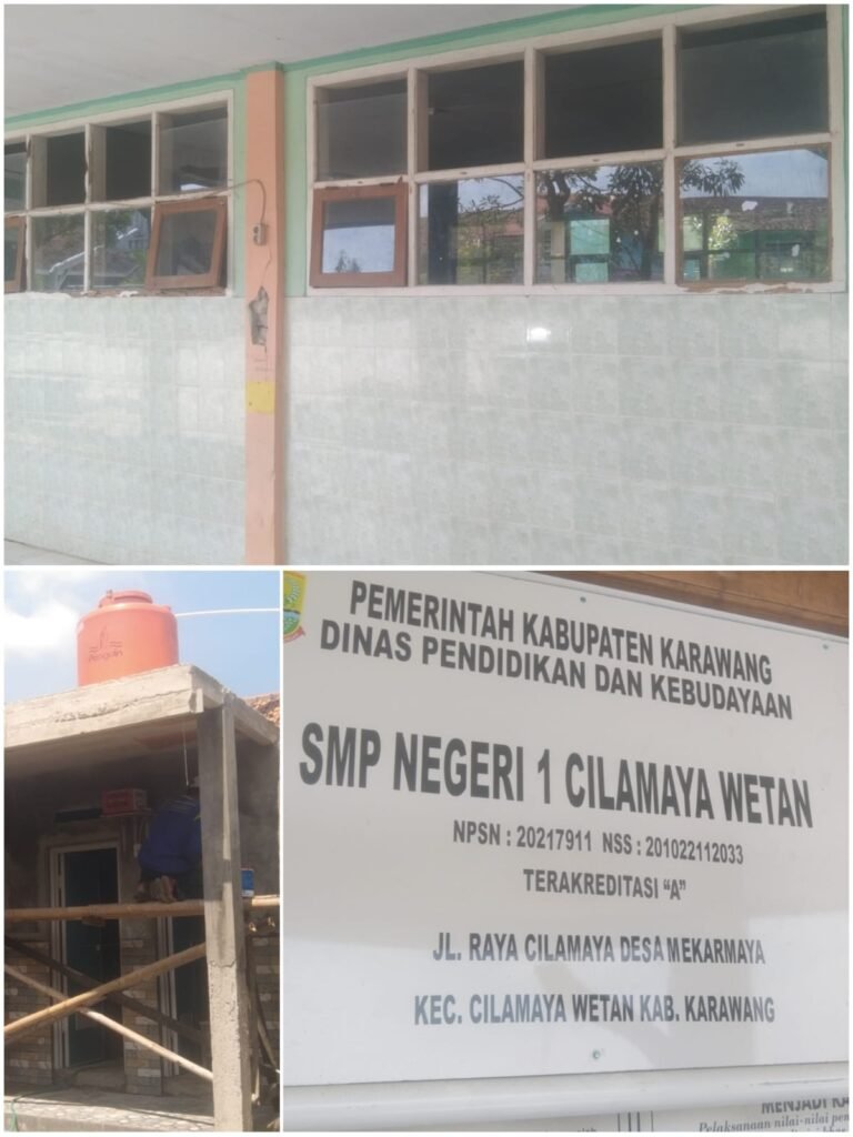 SMPN 1 CILAMAYA WETAN: Pembangunan Berjalan Tanpa Informasi Publik, Alokasi 30% Dana BOS untuk Perawatan Ringan Diduga Tidak Tersalurkan