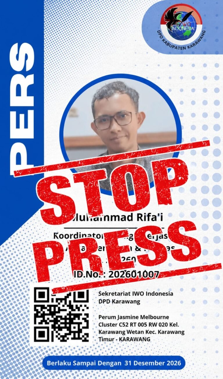 Iwoi Karawang Klarifikasi Status Muhammad Rifai Pengurusan