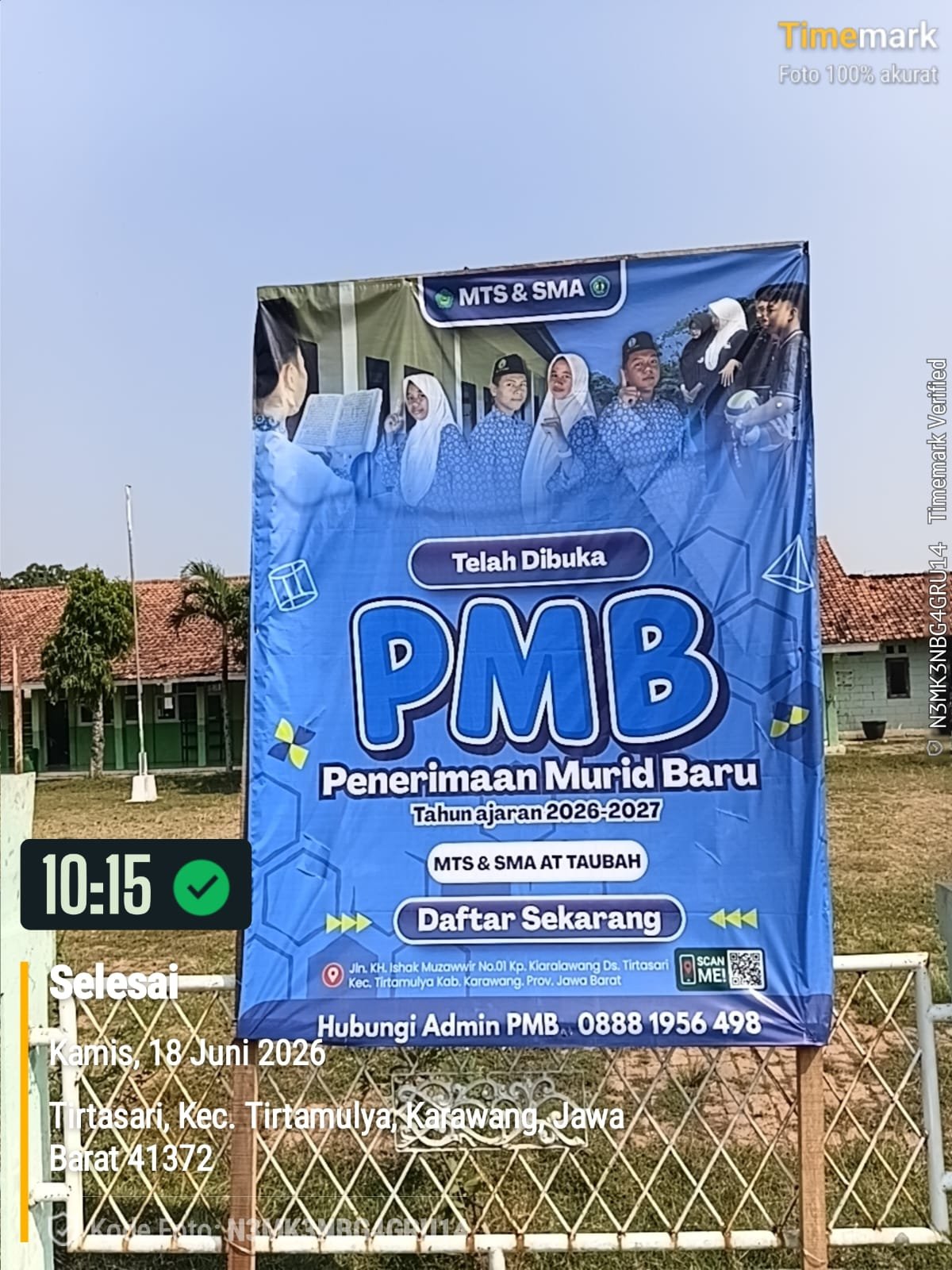 PMB MTs dan SMA At Taubah Tahun Ajaran 2026/2027 Resmi Dibuka