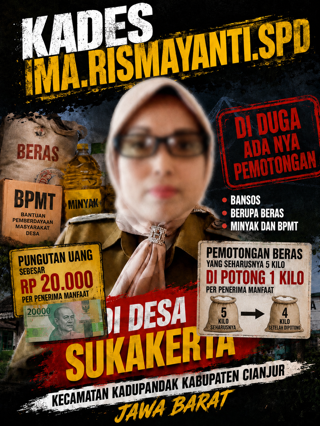 Diduga Ada Pemotongan Bansos, Pungutan Rp20 Ribu per KPM, dan Pengurangan Beras 1 Kg, Penyaluran Bantuan di Desa Sukakerta Jadi Sorotan