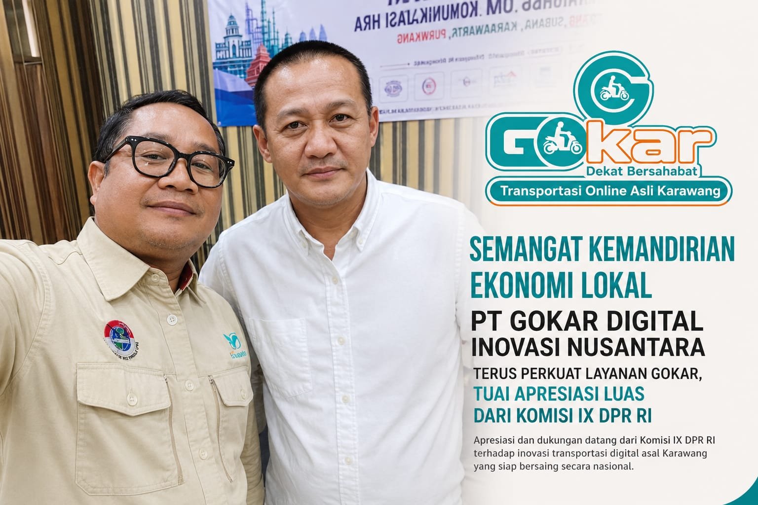 Semangat Kemandirian Ekonomi Lokal: PT Gokar Digital Inovasi Nusantara Terus Perkuat Layanan GOKAR, Tuai Apresiasi Luas dari DPR RI