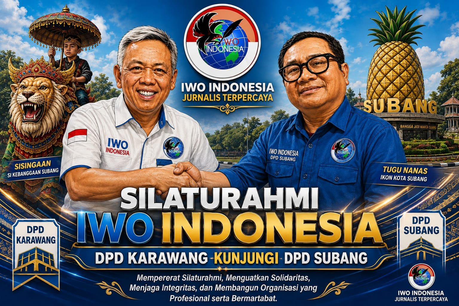 Iwo Indonesia DPD Karawang Dan DPD Subang Bahas program kerja veripikasi Dewan pers, dan kemandirian Organisasi